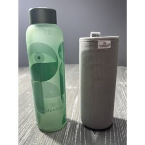 Waterdrop Green Frosted Glass Water Bottle Limited Edition Eco 24 Oz Case Tumble